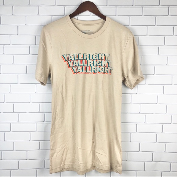 TX Humor Y’all Right Graphic Tee M - Picture 1 of 4
